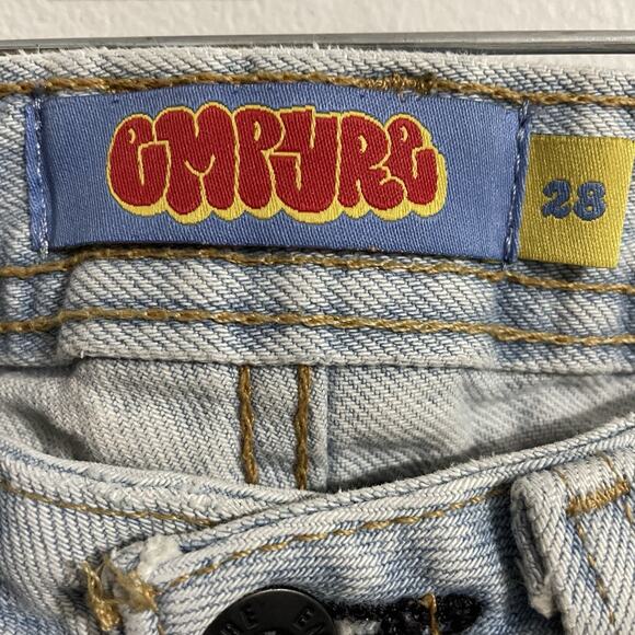 Empyre Relax Fit High Rise Denim Jeans Size 28 Blue Skateboarding Grunge Skate - Picture 5 of 9